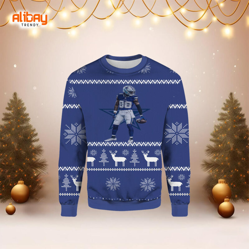 Dallas Cowboys WR CeeDee Lamb Ugly Sweater