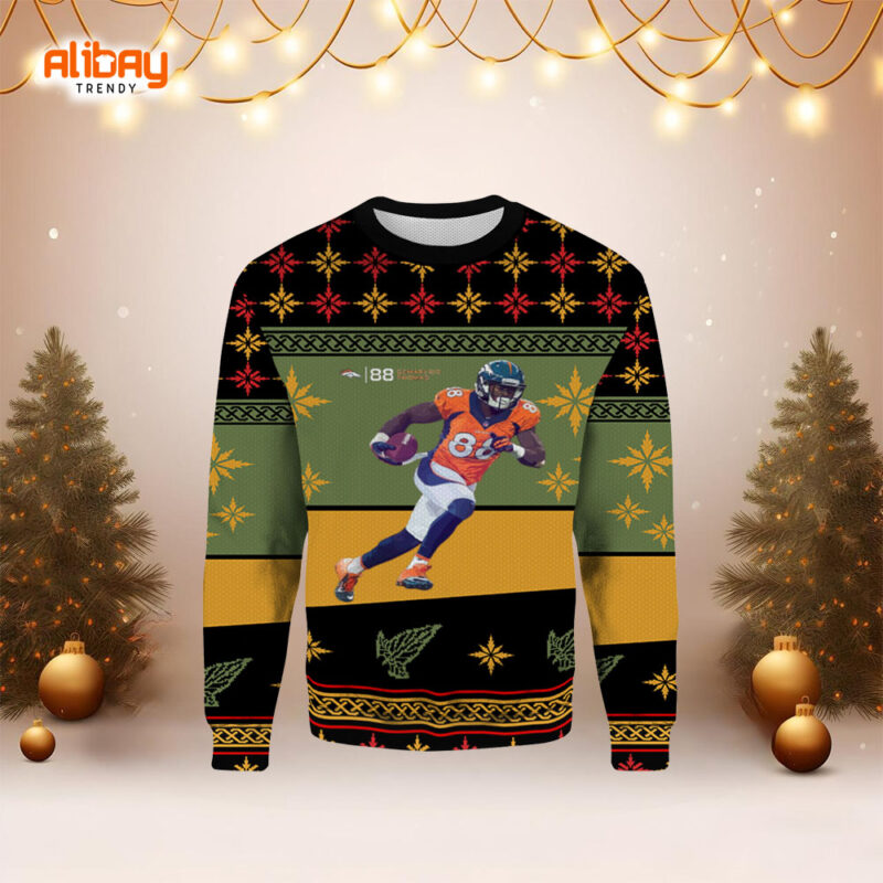 Demaryius Thomas Denver Broncos Ugly Christmas Sweater