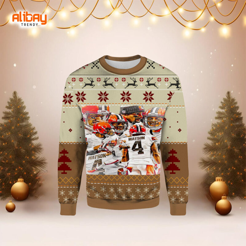 Deshaun Watson Cleveland Browns Ugly Sweater