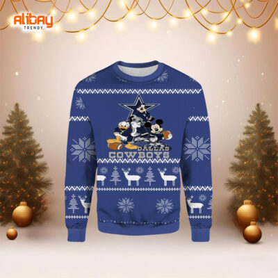 Disney Dallas Cowboys Ugly Christmas Sweater