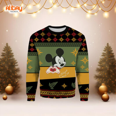 Disney Mickey Mouse Love Arizona Cardinals Ugly Sweater