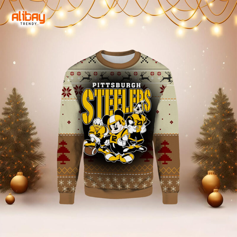 Disney Pittsburgh Steelers Ugly Christmas Sweater