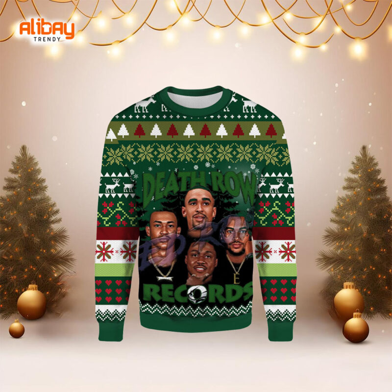 Eagles Deathrow Bootleg Style Ugly Christmas Sweater