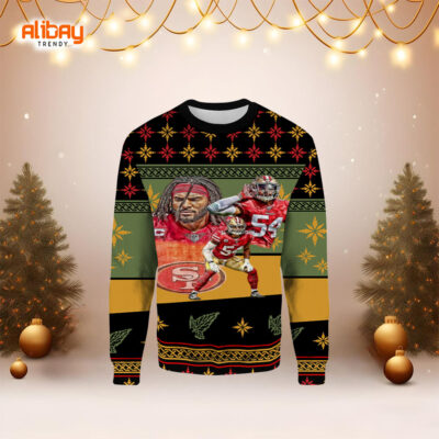 Fred Warner San Francisco 49ers Ugly Christmas Sweater