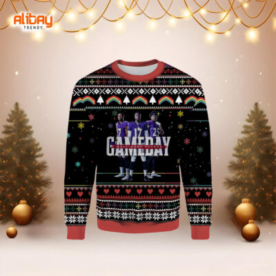 Gameday Baltimore Ravens Ugly Christmas Sweater