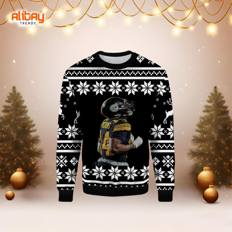 George Pickens Pittsburgh Steelers Ugly Christmas Sweater