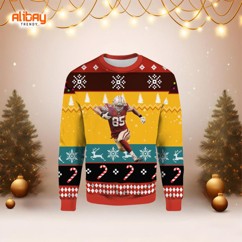 George Kittle San Francisco 49ers Festive Holiday Sweater