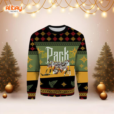 Green Bay Packers Go Pack Goes Ugly Christmas Sweater