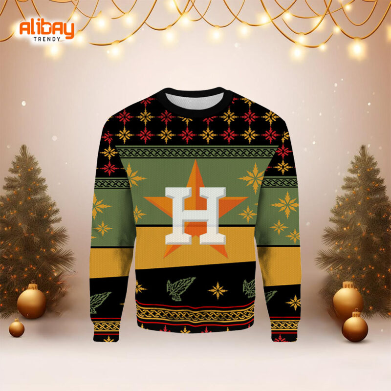 Houston Astros Logo Ugly Christmas Sweater