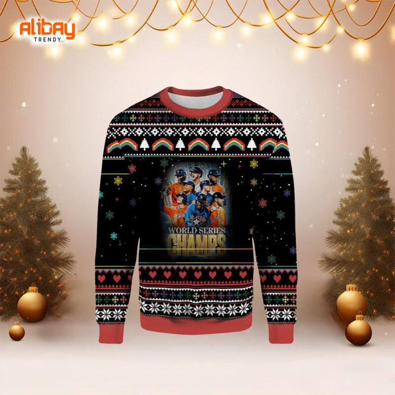 Houston Astros World Series Champs Ugly Christmas Sweater