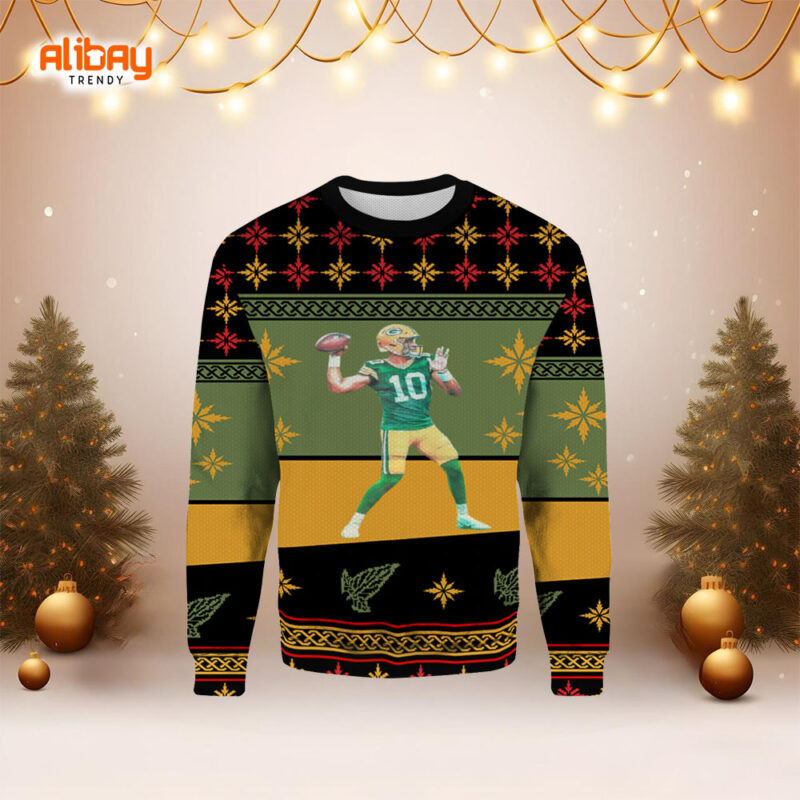 Jordan Love Green Bay Packers Ugly Sweater