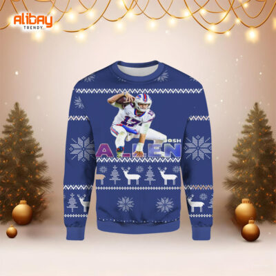 Josh Allen Buffalo Bills Ugly Sweater