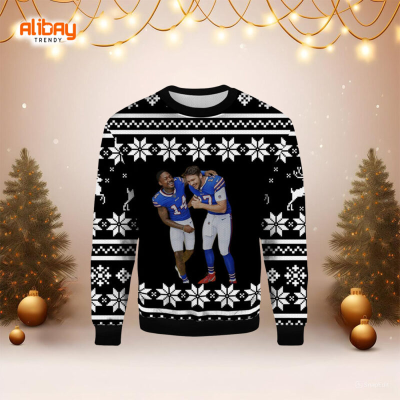 Josh Allen Stefon Diggs Buffalo Bills Ugly Sweater