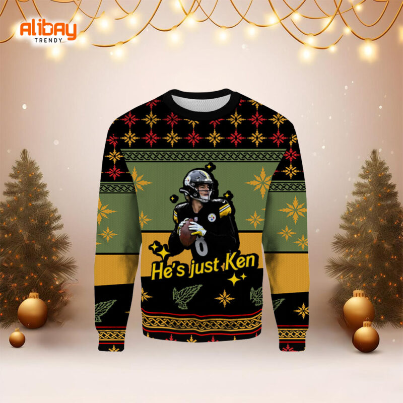 Kenny Pickett Pittsburgh Steelers Ugly Christmas Sweater