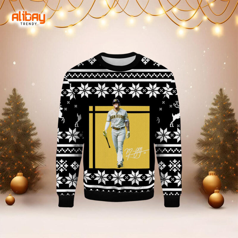 Manny Machado San Diego Padres Ugly Christmas Sweater