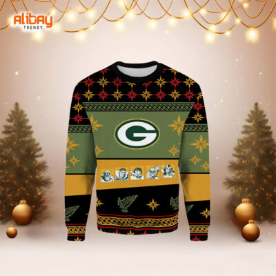 Marvel's Superheroes Green Bay Packers Ugly Sweater