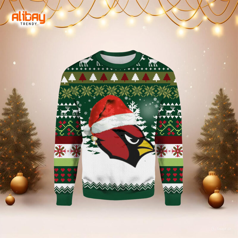 Merry Christmas BirdGang Arizona Cardinals Ugly Sweater