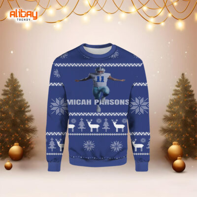 Micah Parsons Cowboys Ugly Christmas Sweater