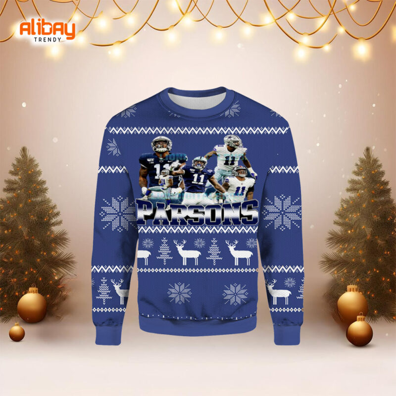 Micah Parsons Dallas Cowboys Ugly Sweater