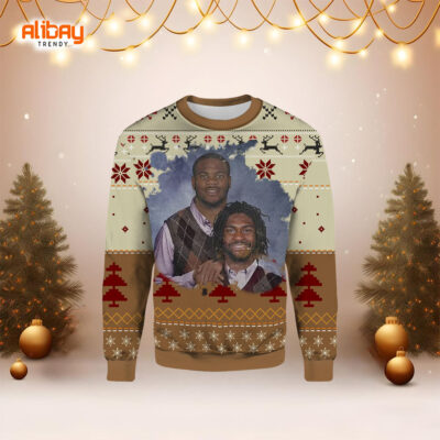 Micah Parsons Trevon Diggs Dallas Football Ugly Sweater