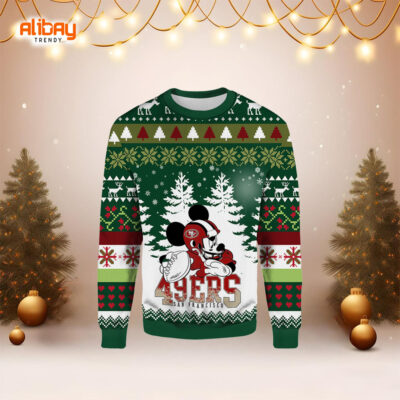 Mickey Mouse 49ers Ugly Christmas Sweater