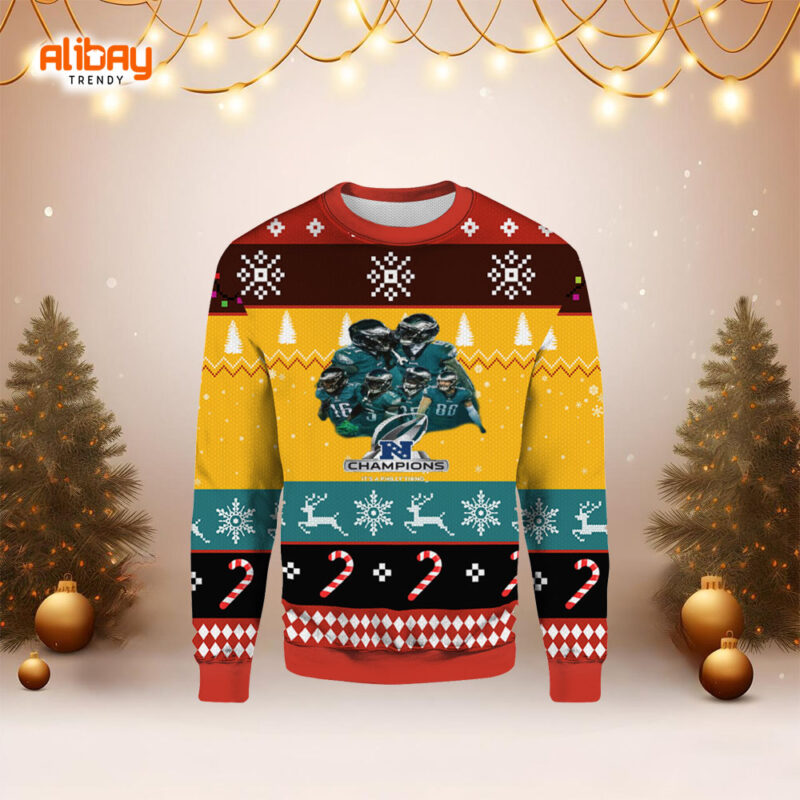 NFL Champion Eagles Ugly Christmas Sweater