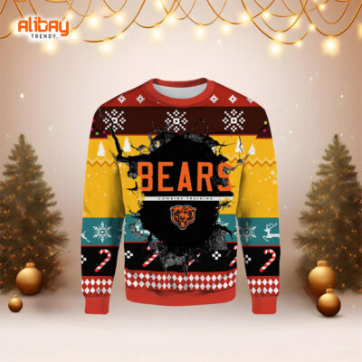 NFL Chicago Bears Combine Training Ugly Christmas Sweater