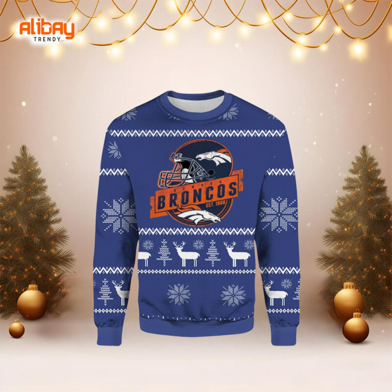 NFL Denver Broncos EST. 1960 Ugly Sweater