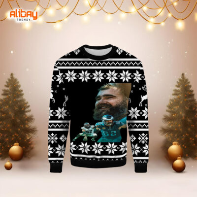 NFL Jason Kelce Eagles Ugly Christmas Sweater