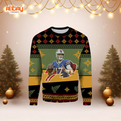 NFL Josh Allen Buffalo Bills Ugly Christmas Sweater