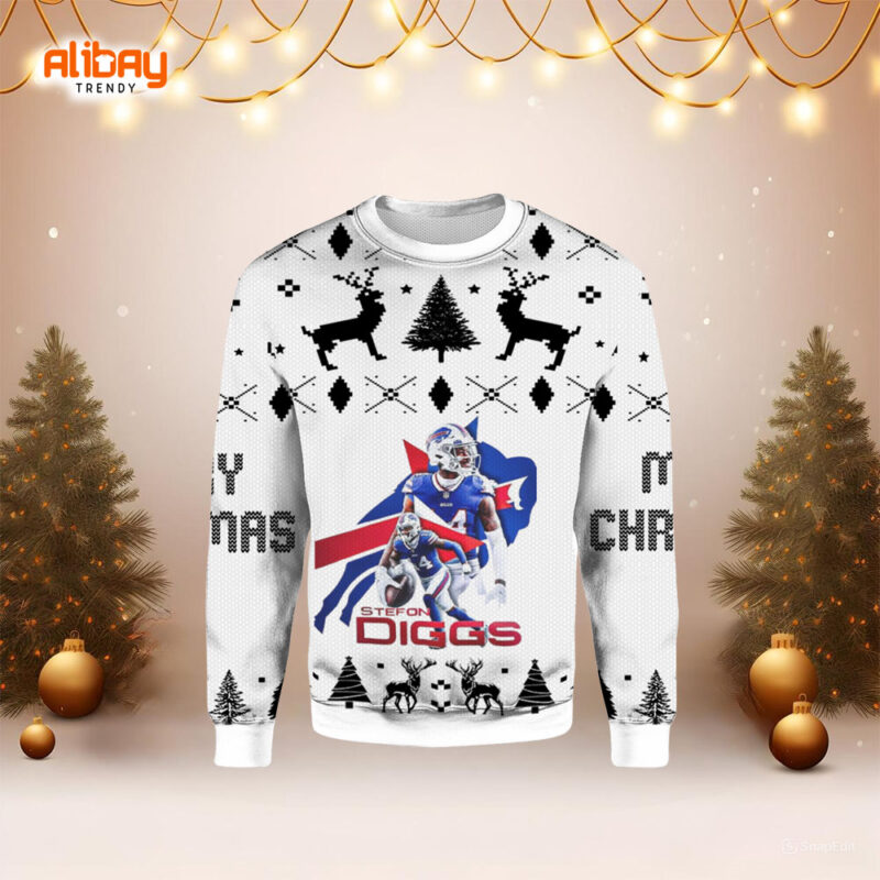 NFL Stefon Diggs Buffalo Bills Ugly Sweater