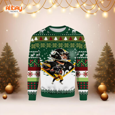 Najee Harris TJ Watt Pittsburgh Steelers Ugly Sweater