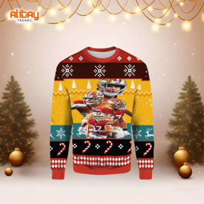 Nick Bosa 49ers American Football Ugly Christmas Sweater