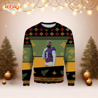 Odell Baltimore Ravens Ugly Christmas Sweater