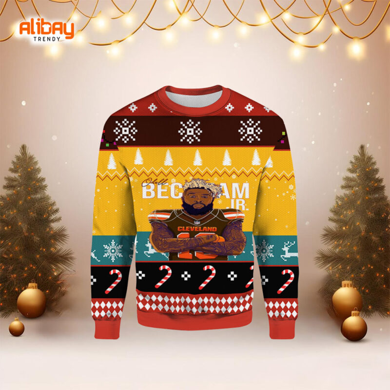 Odell Beckham Jr Cleveland Ugly Sweater