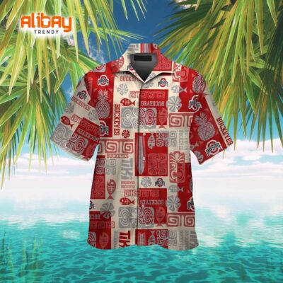 Ohio State Buckeye Beach Bash Hawaiian Shirt