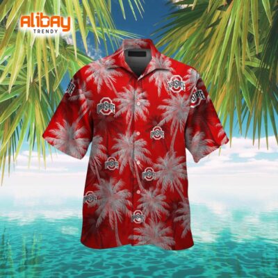 Ohio State Buckeyes Palm Breeze Hawaiian Shirt