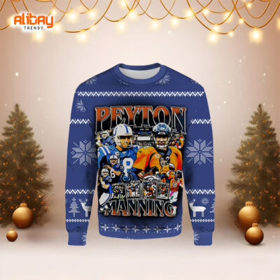 Peyton Manning Denver Broncos Ugly Christmas Sweater