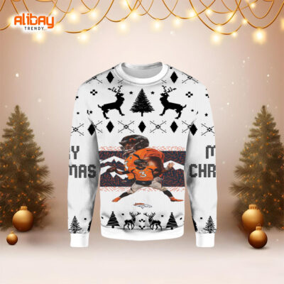 Russell Wilson #3 Broncos Ugly Christmas Sweater