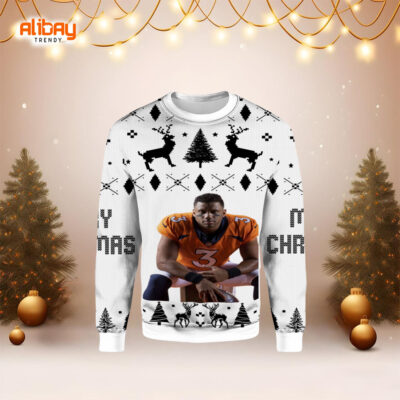 Russell Wilson Denver Broncos Ugly Christmas Sweater
