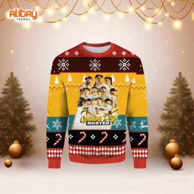 San Diego Padres Opening Day Roster Ugly Christmas Sweater