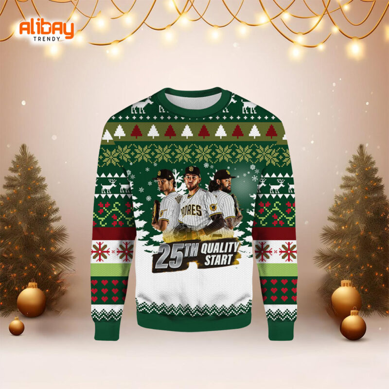 San Diego Padres Quality Crew Ugly Christmas Sweater