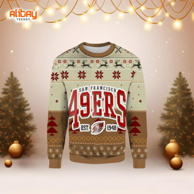 San Francisco 49ers EST 1948 Ugly Christmas Sweater