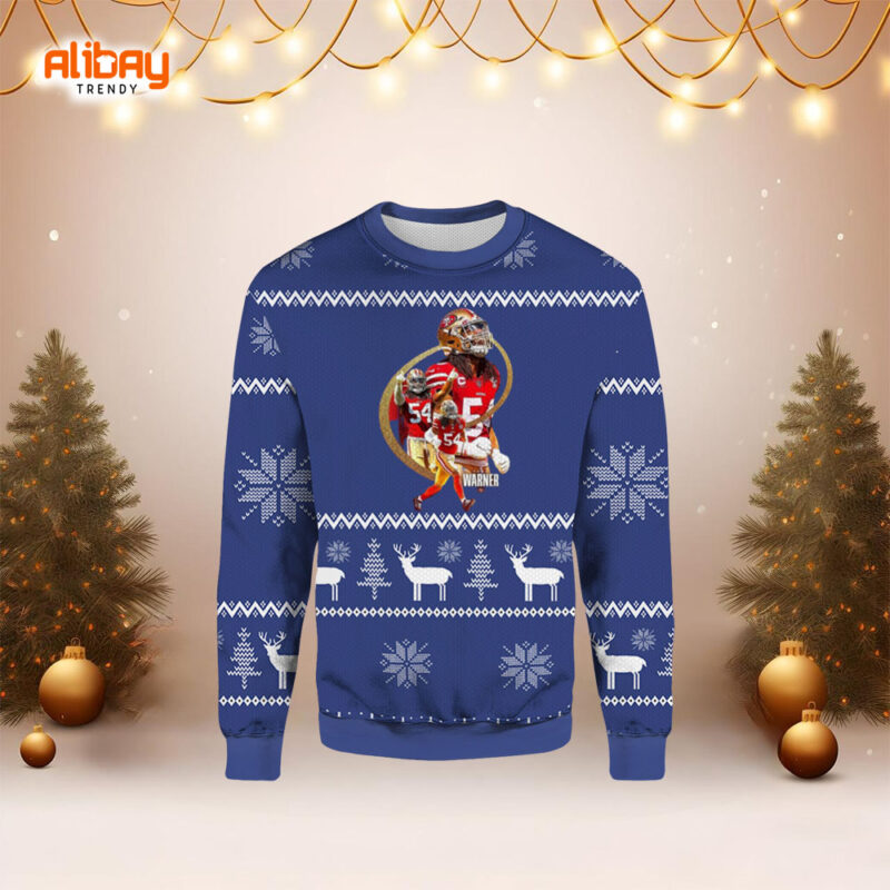 San Francisco 49ers Fred Warner Ugly Sweater