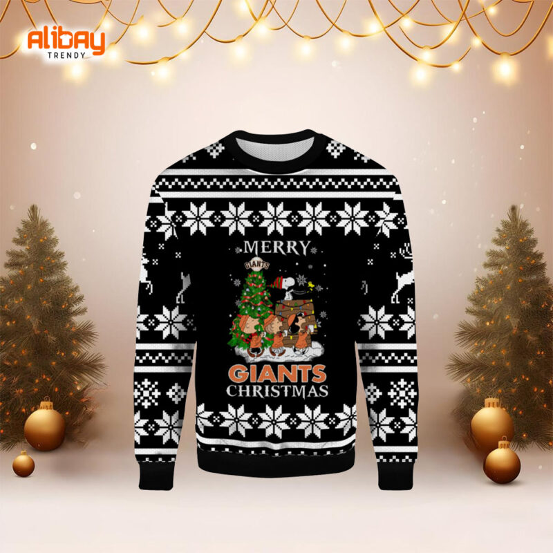 San Francisco Giants Baby Yoda Ugly Christmas Sweater