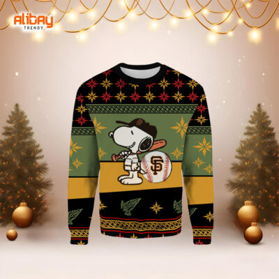 San Francisco Giants Snoopy Ugly Christmas Sweater