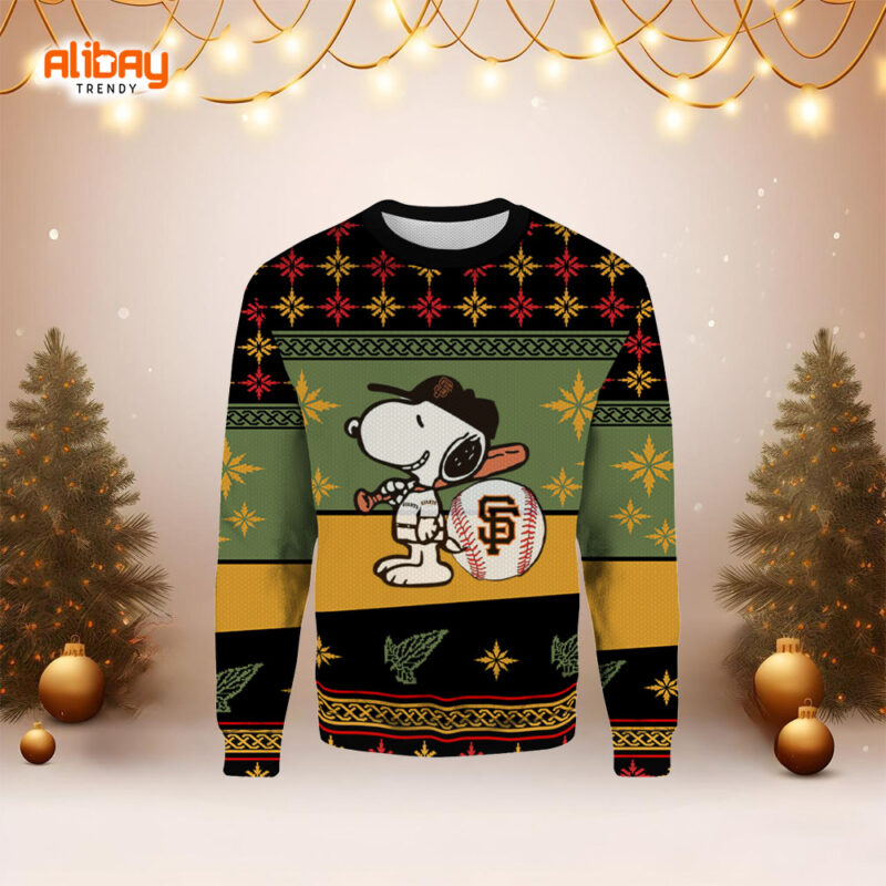 San Francisco Giants Snoopy Ugly Christmas Sweater