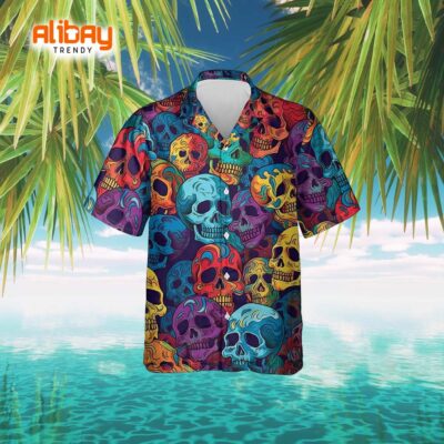 Skull Vibes Tropical Hawaiian Shirt