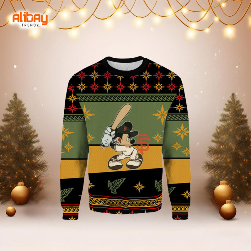 Snoopy Misses San Francisco Giants Ugly Christmas Sweater