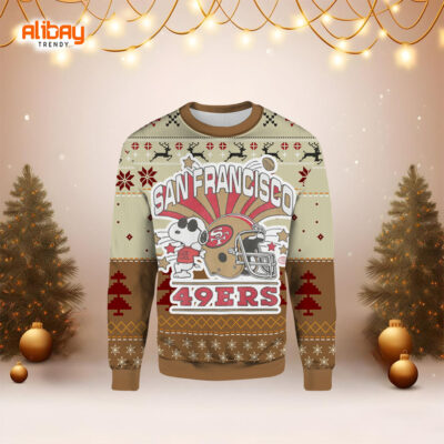 Snoopy San Francisco 49ers Ugly Christmas Sweater